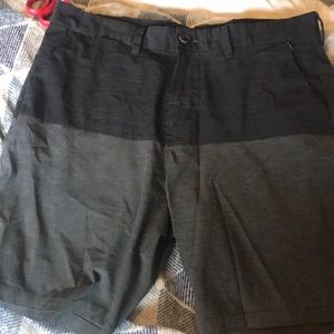 Grey and back mens billabong shorts